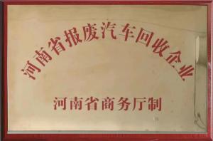 河南省報(bào)廢汽車回收企業(yè)